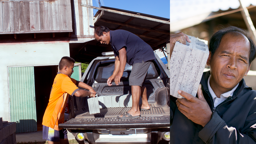 Each time Dee (right) goes to Sandy Creek, he brings more bricks to expand the now-too-small building. Each time Dee (right) goes to Sandy Creek, he brings more bricks to expand the now-too-small building.