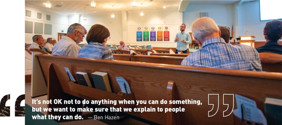 It’s not OK not to do anything when you can do something, but we want to make sure that we explain to people what they can do.
