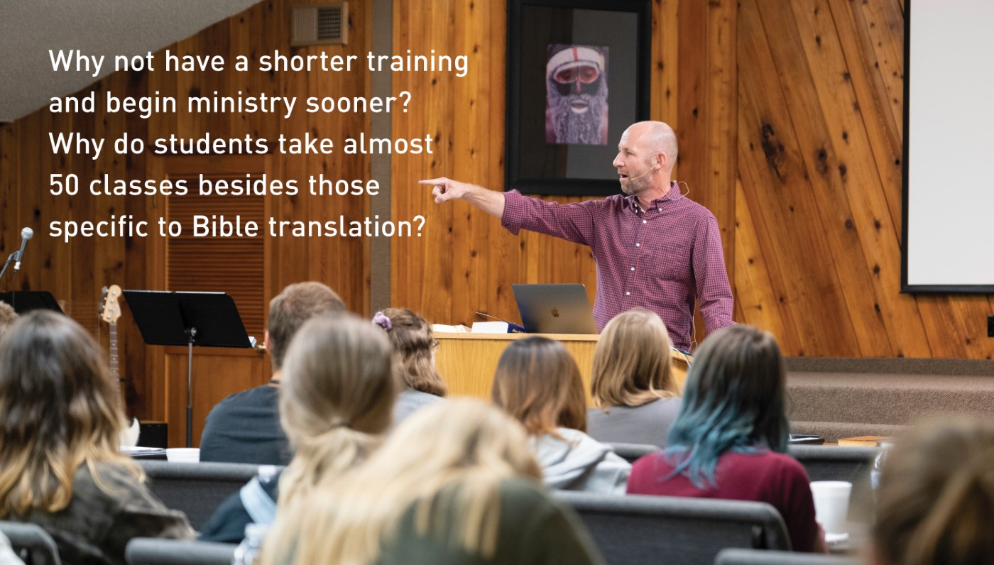 Training future missionaries. Training future missionaries.