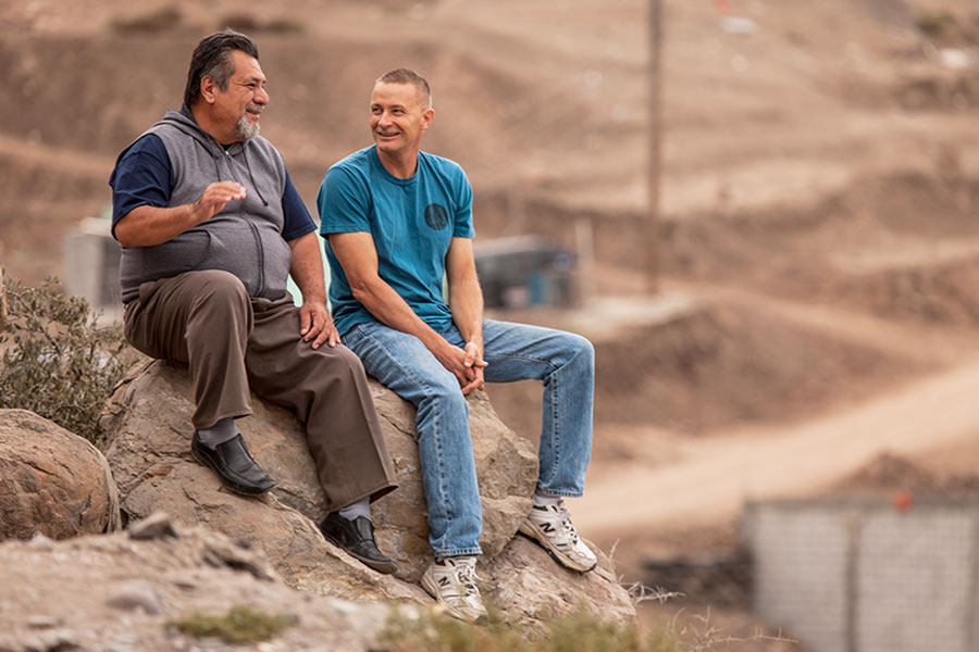 Pastor Barboza and Rick Johnson