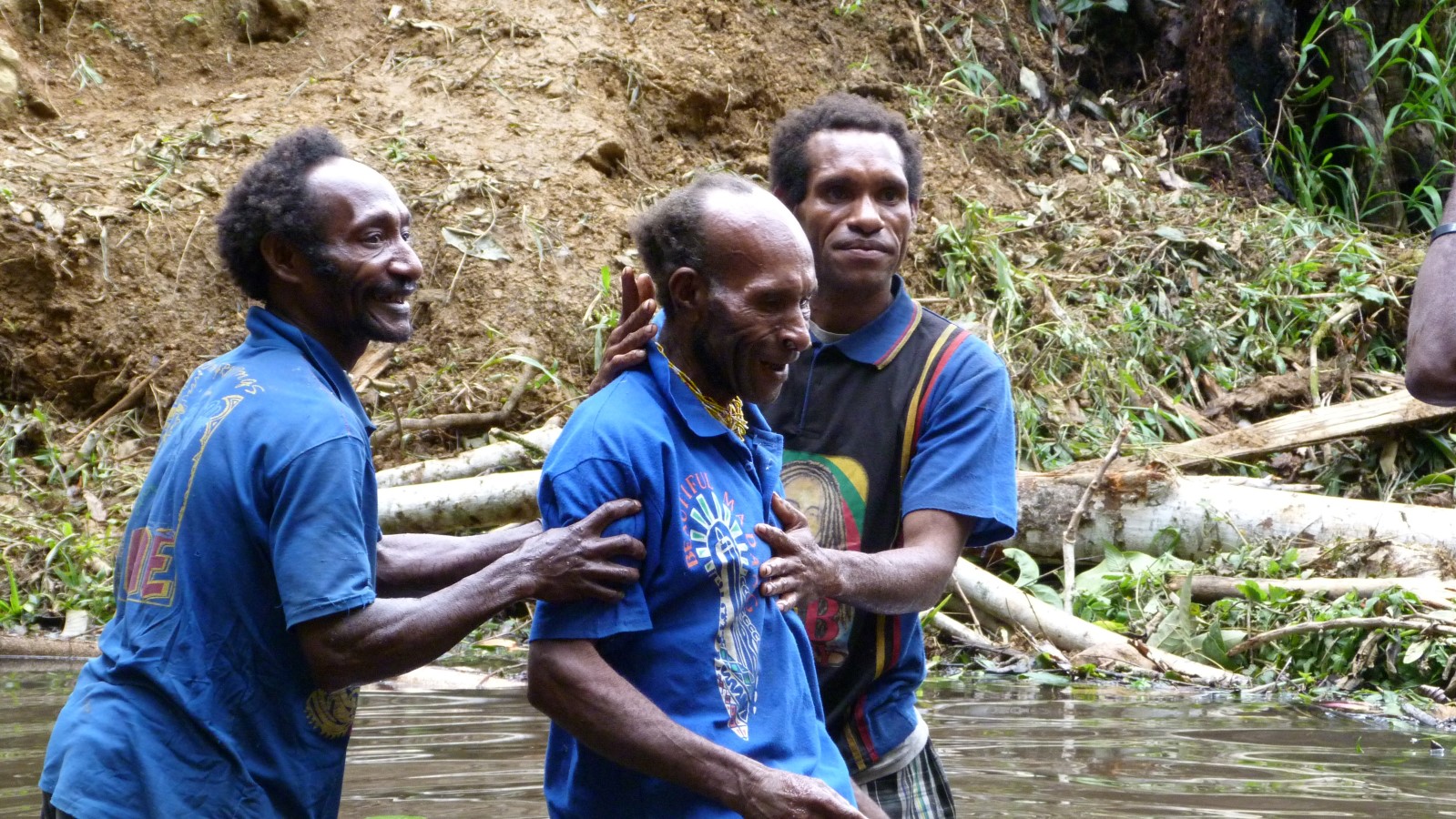 Baptizing Yani's father