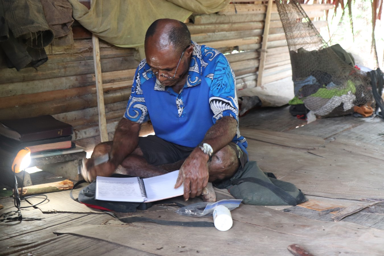 Namoleya reading Bible lessons