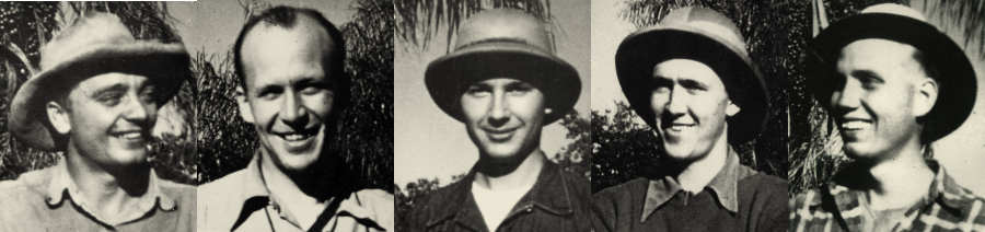 Dave Bacon, Cecil Dye, George Hosbach, Bob Dye, Eldon Hunter Dave Bacon, Cecil Dye, George Hosbach, Bob Dye, Eldon Hunter