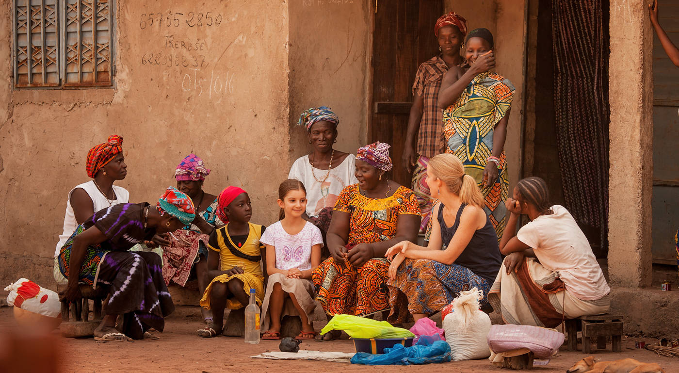 Women sitting and talking